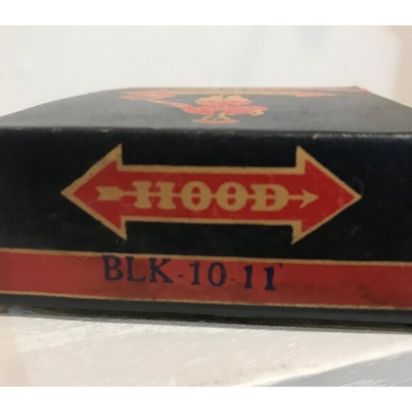 Vintage Hood Arrow Rubber Heels Size 10-11 Black New Old Stock - Picture 3 of 8